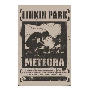 Linkin Park Meteora Album Cover Tracklist Poster 22.375x34 RP25560 New